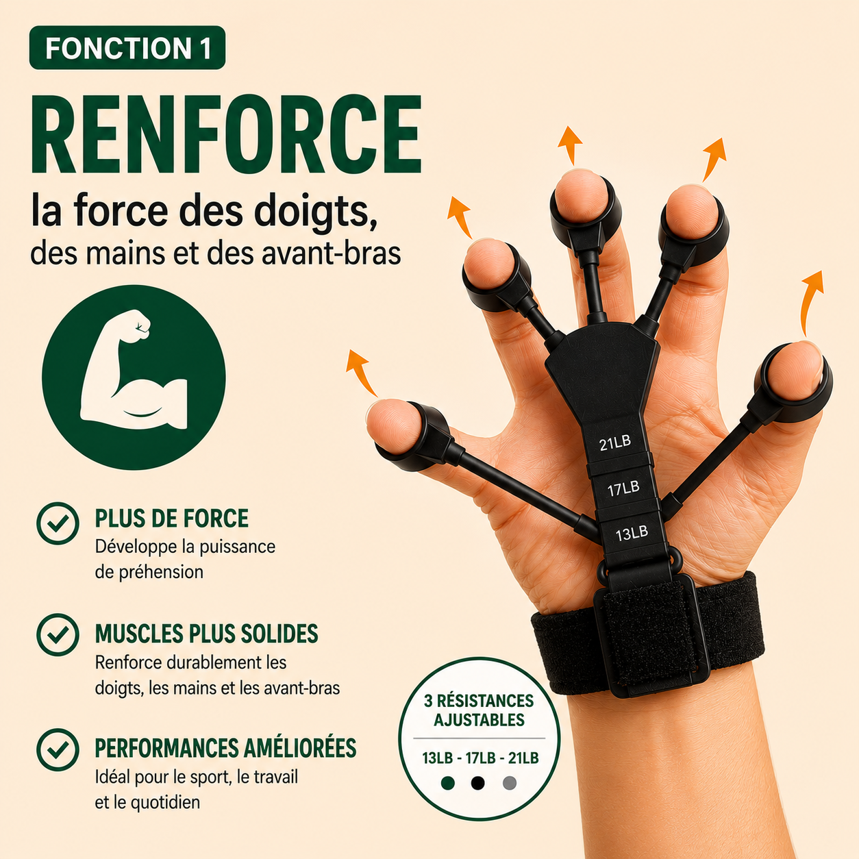 💪 Développez Une Poigne De Fer En Quelques Minutes Par Jour avec cet Entraîneur de doigts 🔥