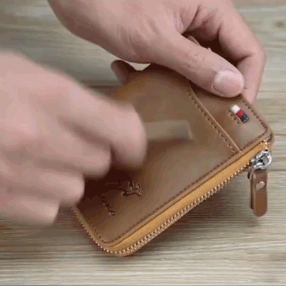 Portefeuille En Cuir Multifonctionnel.