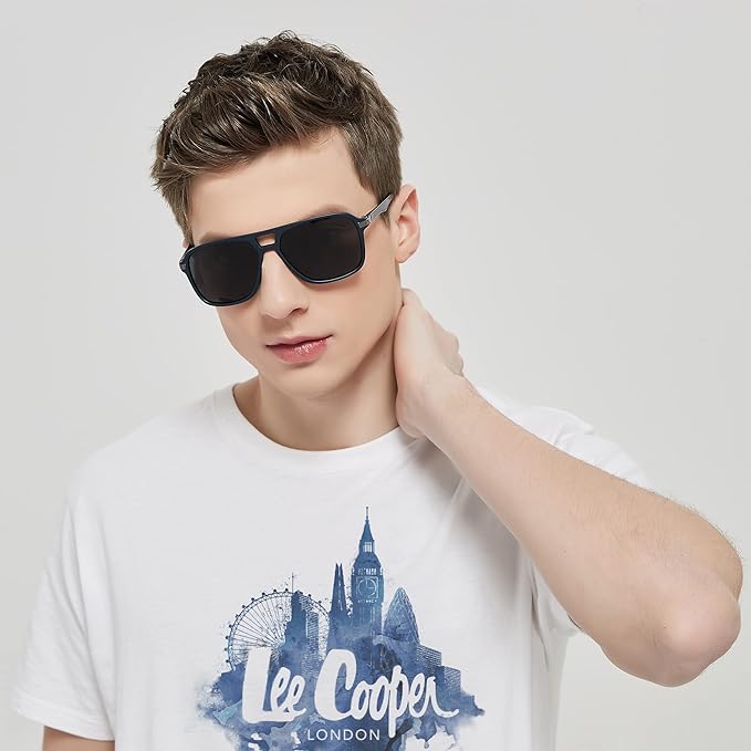 Lunettes de soleil distinctives pour hommes.