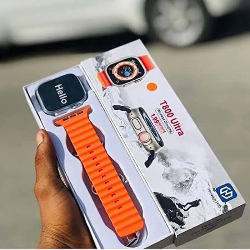 T800 Ultra — Smart Watch à grand écran 1,99" + charge sans fil