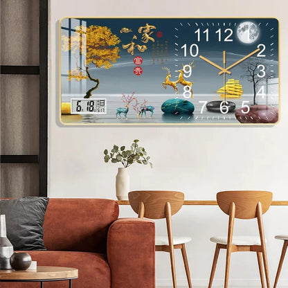 Horloge murale décorative multifonction.