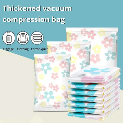 Lot de 11 Sacs de Rangement Sous Vide de Compression avec Pompe à Main.