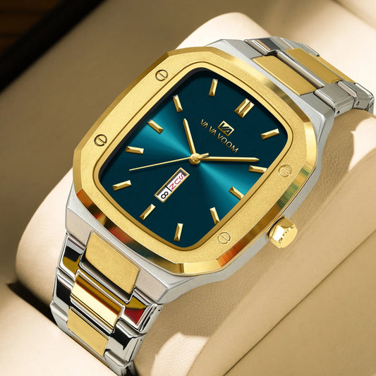 VA VA VOOM – montre carrée pour hommes.