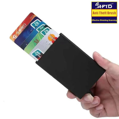 Porte-cartes automatique Pop-Up en aluminium.