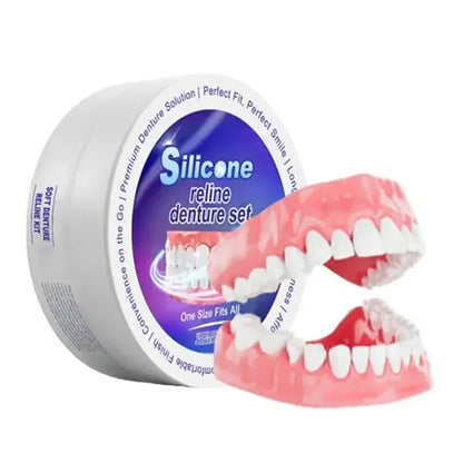 🦷 Ensemble de prothèses dentaires en silicone.