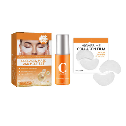 Kit Film de Collagène Soluble Coréen associé au Spray Facial à la Vitamine C