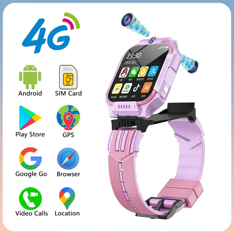 Montre Connectée 4G Kids – Sécurité, Fun et Liberté pour Votre Enfant 💙💗