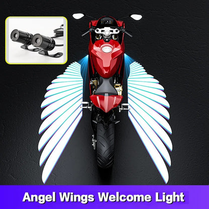Lumière LED “Ailes d’Ange” pour Moto.