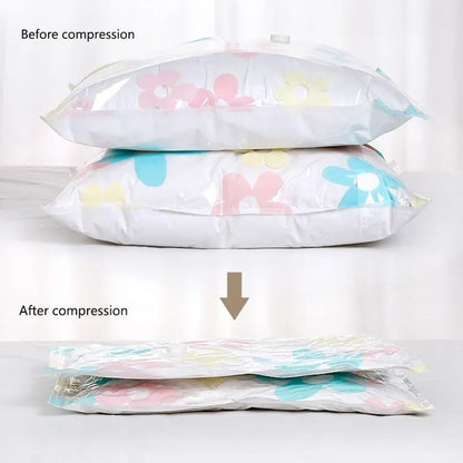 Lot de 11 Sacs de Rangement Sous Vide de Compression avec Pompe à Main.