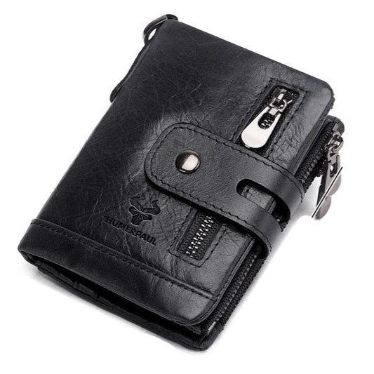 Portefeuille vintage avec chaîne.