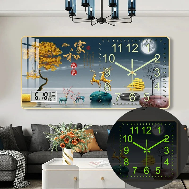 Horloge murale décorative multifonction.