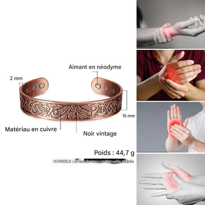Bracelet magnétique en cuivre pur.