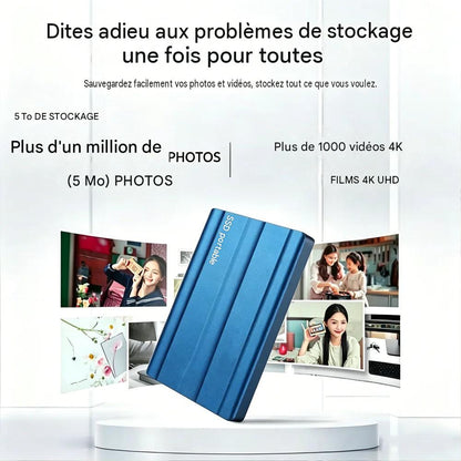 💾 SSD Portable M.2 16 To – Stockage Haute Capacité, Rapide et Compact. Burkina