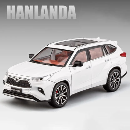 Voiture miniature 1:24 Highlander SUV en alliage.