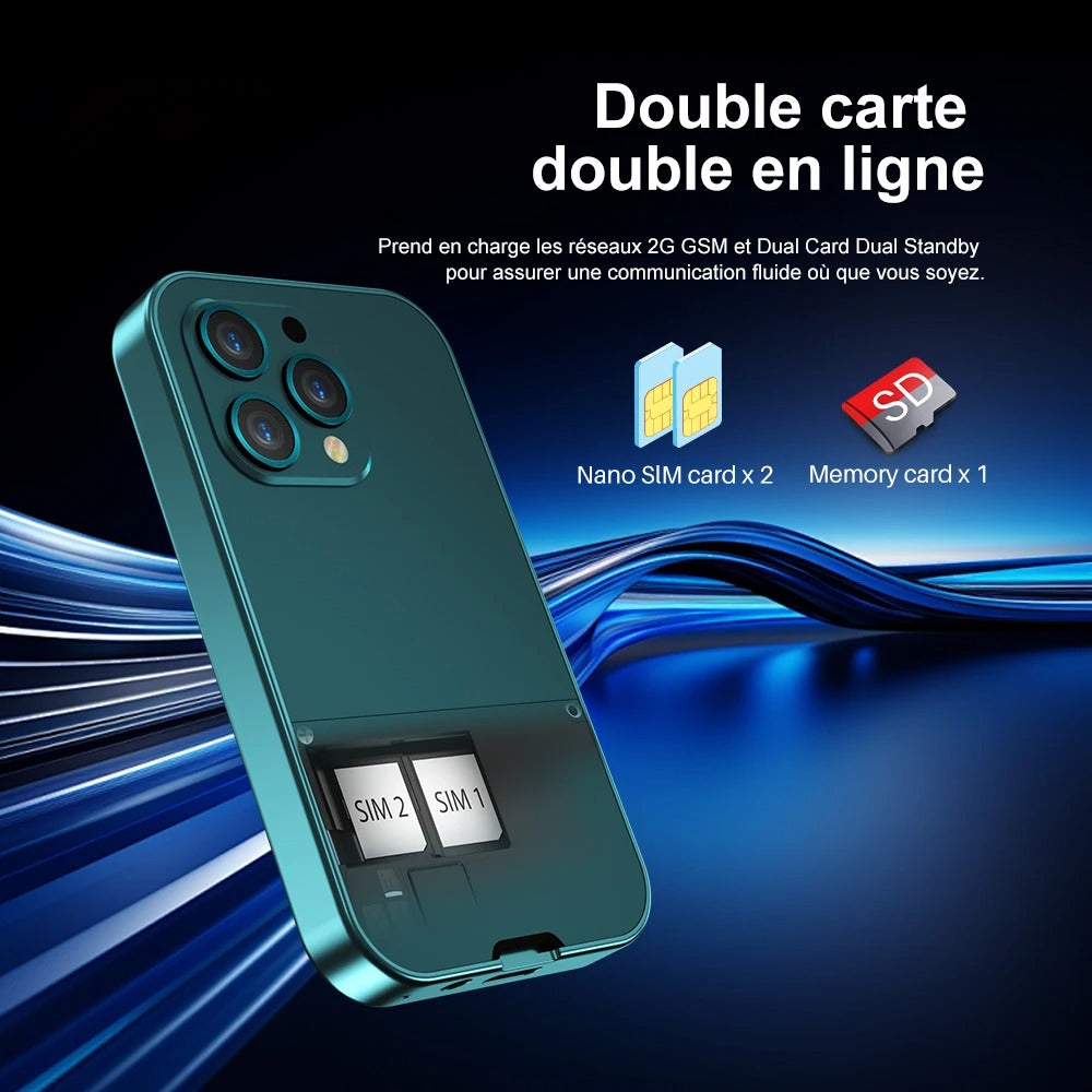 Téléphone portable à double SIM.