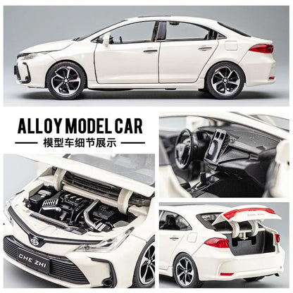 Toyota Corolla Miniature en Alliage – Réalisme, lumière et plaisir garanti 🚗✨