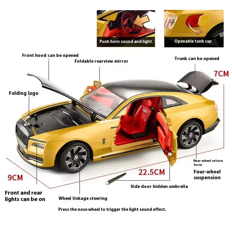 Voiture miniature Rolls-Royce Spectre 1/24 – “The Shining”