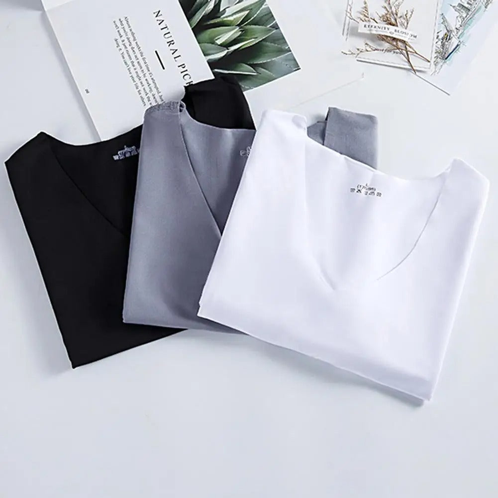 Pack de 3 débardeurs en soie pour hommes.