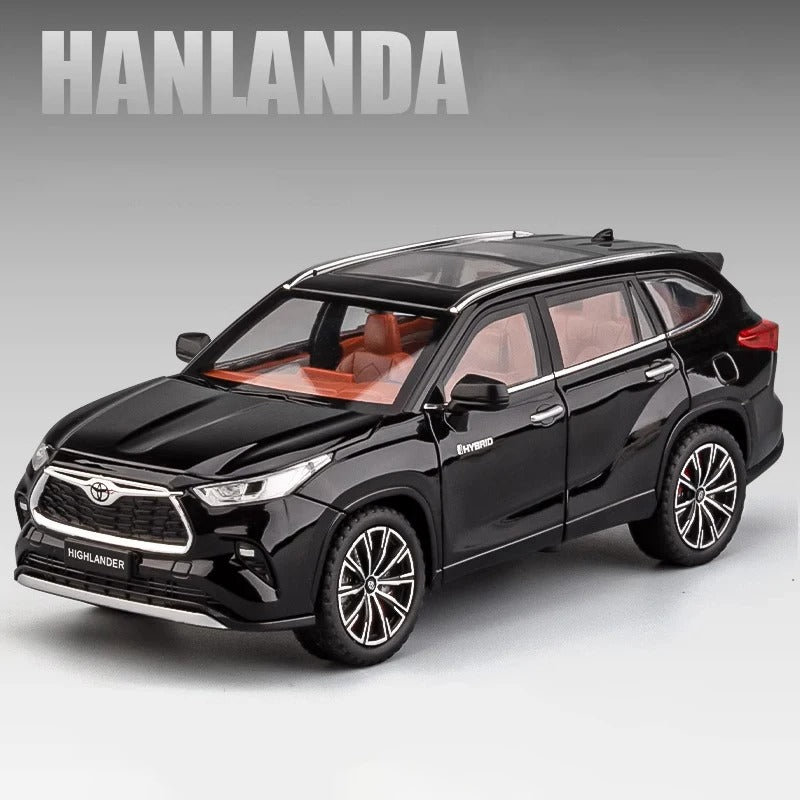 Voiture miniature 1:24 Highlander SUV en alliage.