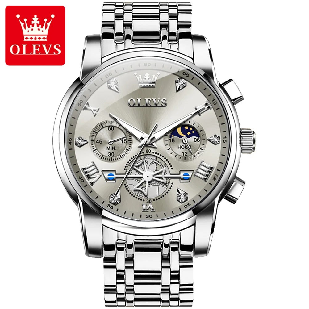 OLEVS 2856, une montre à quartz pour homme.