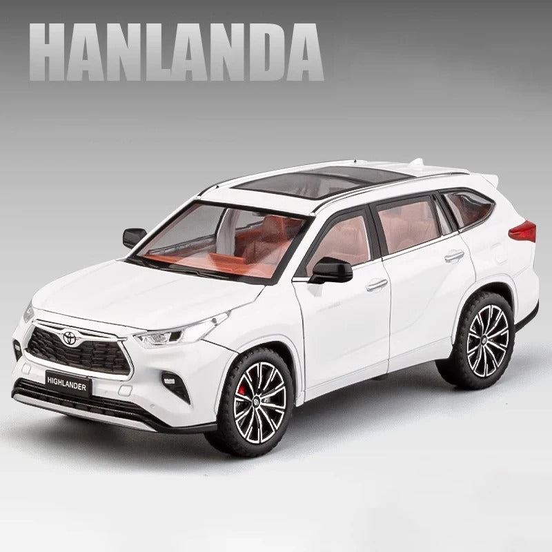 Voiture miniature 1:24 Highlander SUV en alliage.