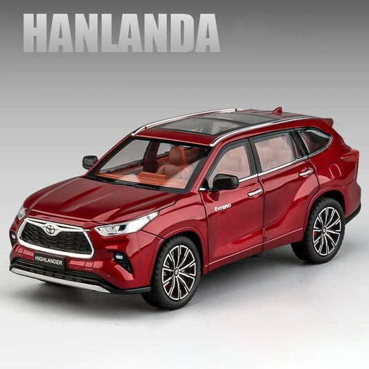 Voiture miniature 1:24 Highlander SUV en alliage.