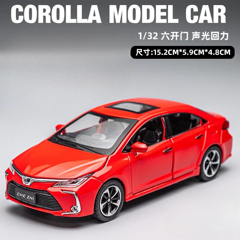 Toyota Corolla Miniature en Alliage – Réalisme, lumière et plaisir garanti 🚗✨