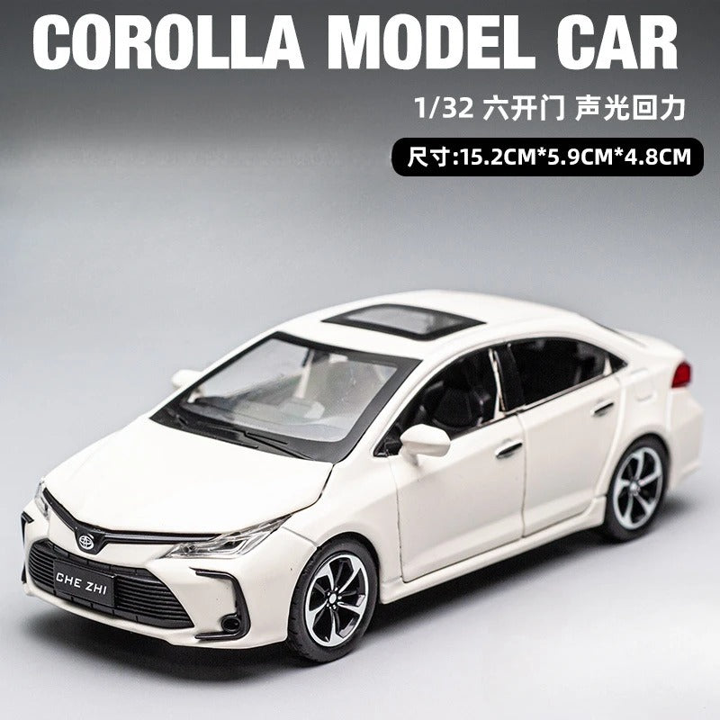 Toyota Corolla Miniature en Alliage – Réalisme, lumière et plaisir garanti 🚗✨