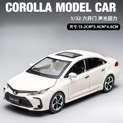 Toyota Corolla Miniature en Alliage – Réalisme, lumière et plaisir garanti 🚗✨