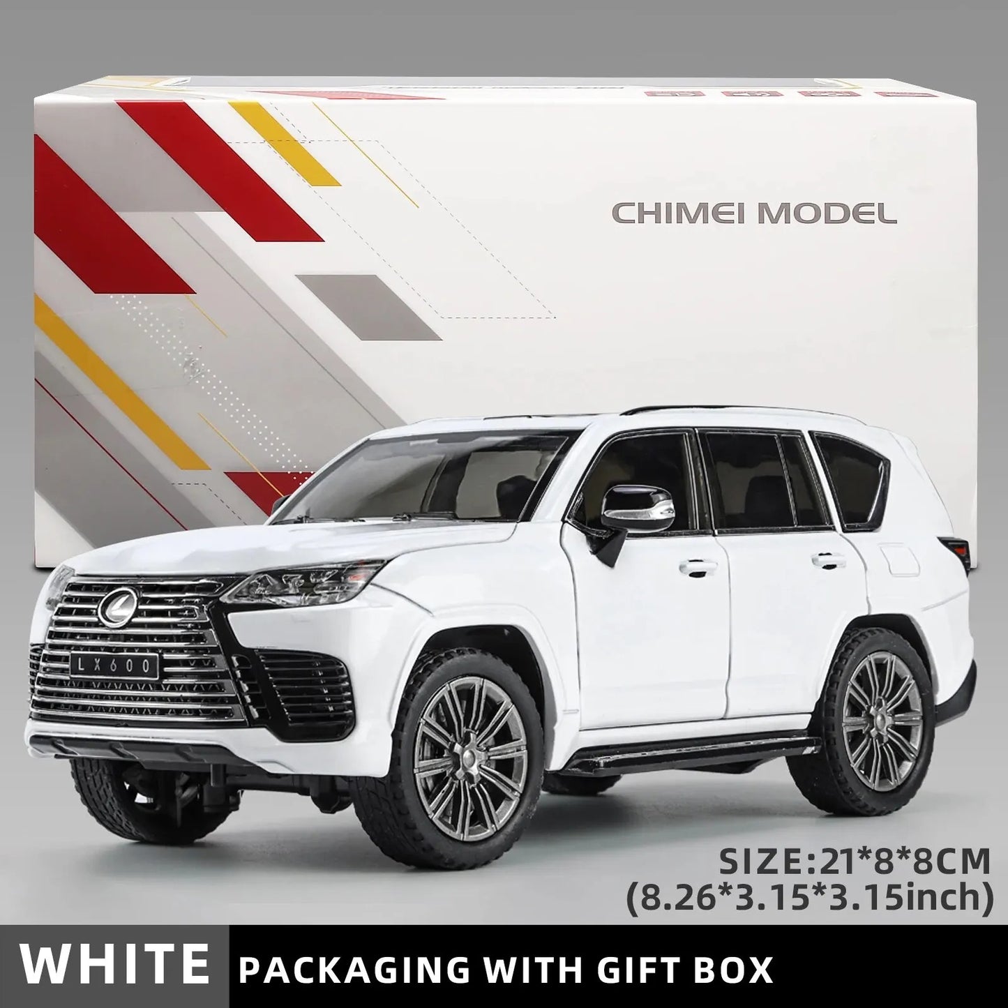 🇨🇮 1:24 LEXUS LX600 miniature Ultra Réaliste – Portes Ouvrantes, Son & Lumière
