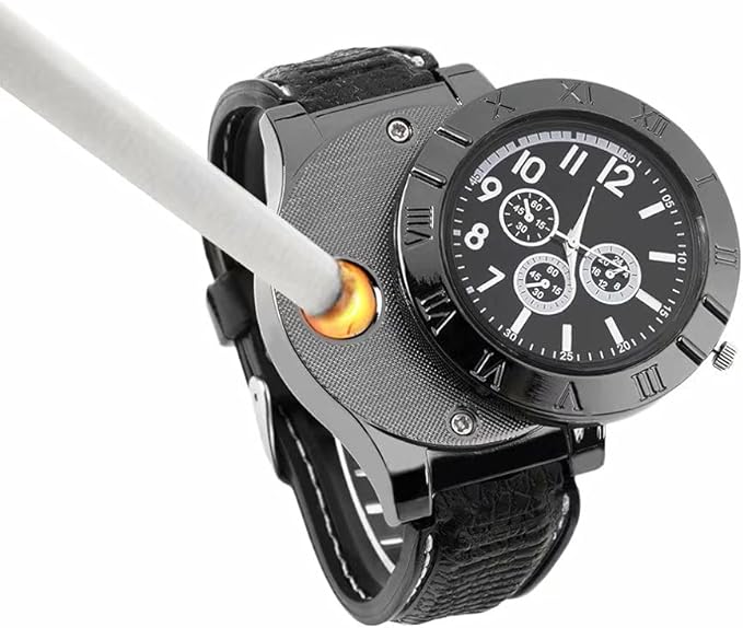 Montre Élégante avec Briquet Intégré.
