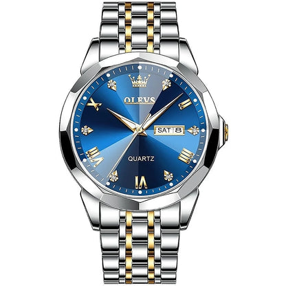 OLEVS Montre a miroir diamant 💎 pour hommes.