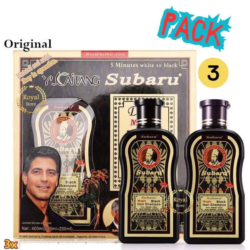 Pack 3 SUBARU-Shampoing Magic pour les cheuveux blancs.