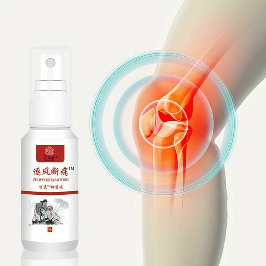 Spray chinois pour soulager les douleurs articulaires.