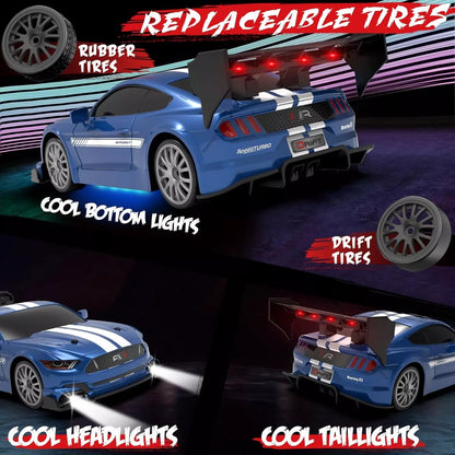 Voiture RC DRIFT 1:24 4x4 à l'échelle 1:24 avec télécommande.