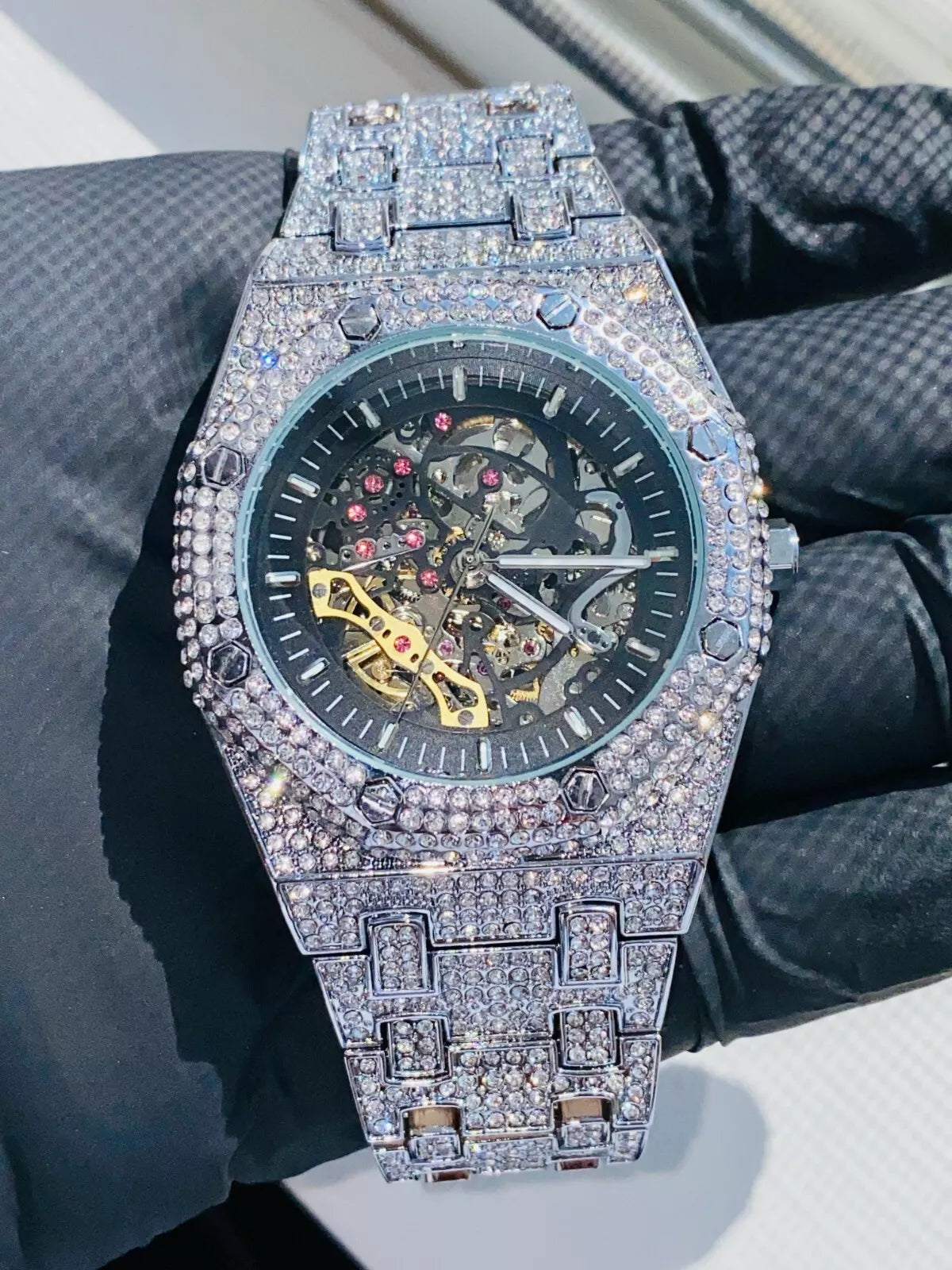 ICEDIAMOND montre mécanique automatique 💎🌟