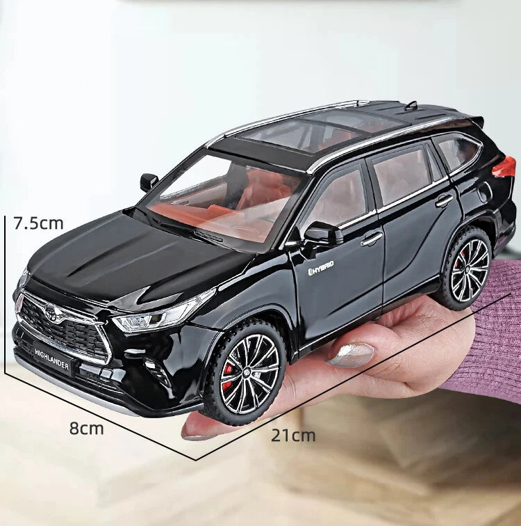 Voiture miniature 1:24 Highlander SUV en alliage.