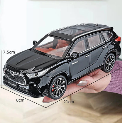 Voiture miniature 1:24 Highlander SUV en alliage.