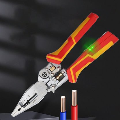Pince Multifonction Électricien avec Détecteur de Tension Intégré.