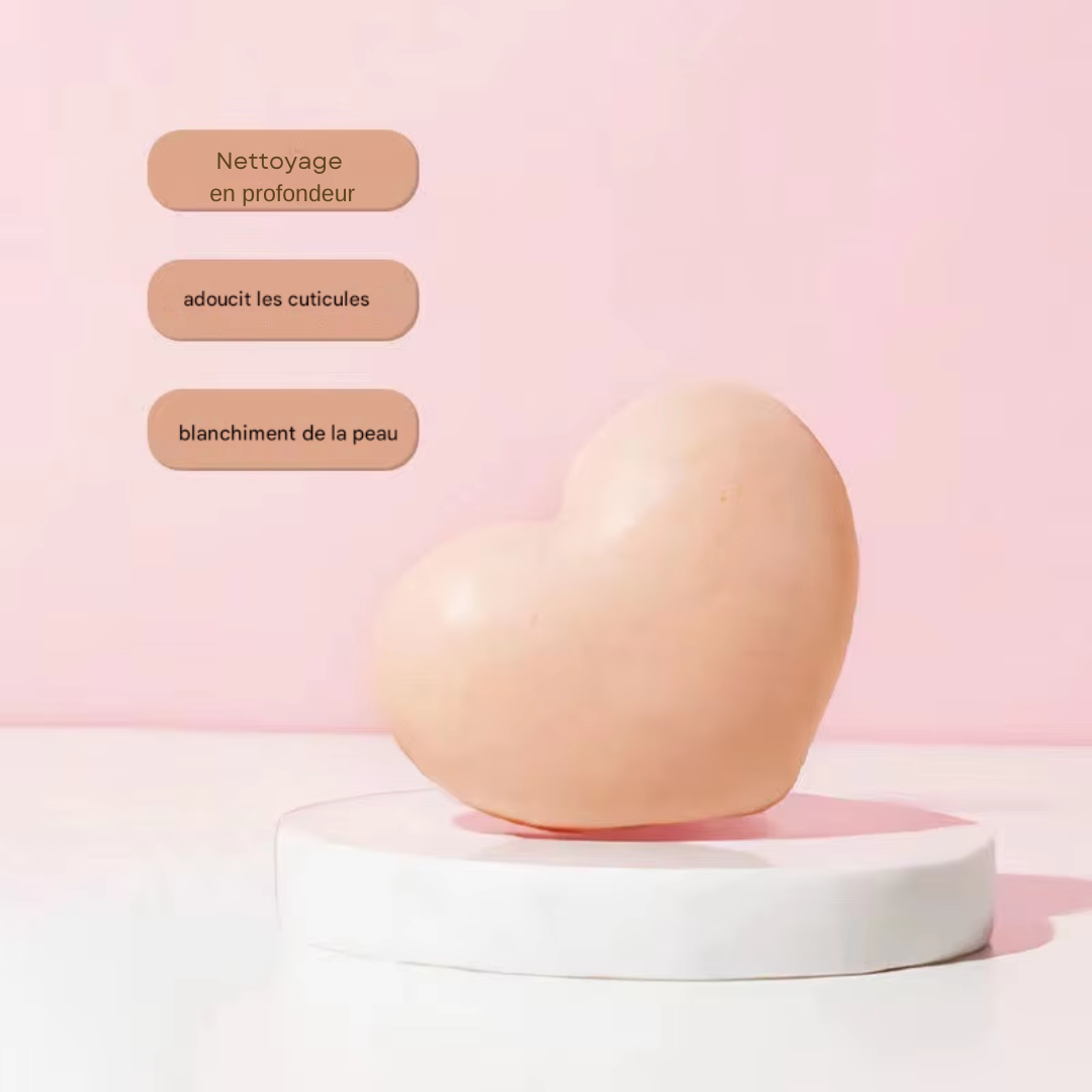 Savon pêche rose réparateur visage et corps.