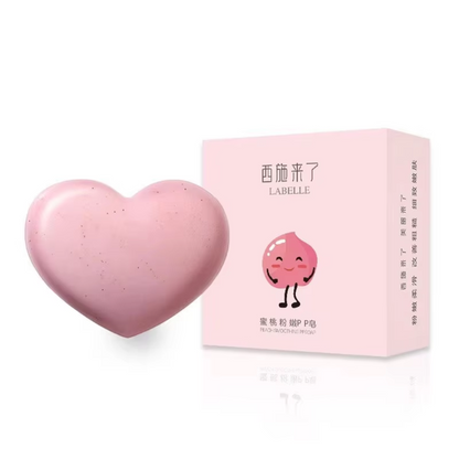 Savon pêche rose réparateur visage et corps.