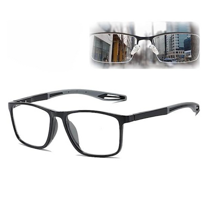 Lunettes de lecture photochromiques multifocales.