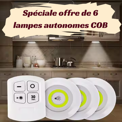 2 Pack de lampes LED autonomes.