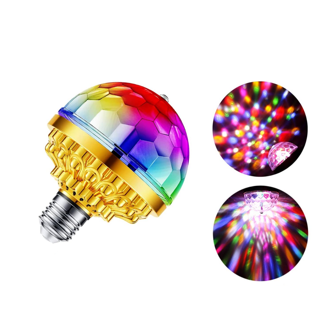 Lampe à boule rotative LED.