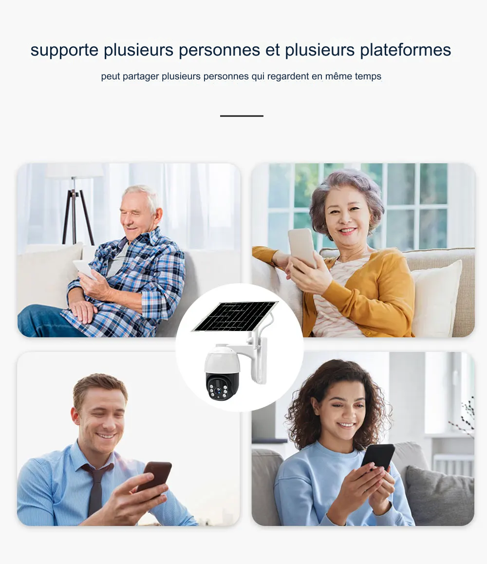 Caméra de surveillance à énergie solaire