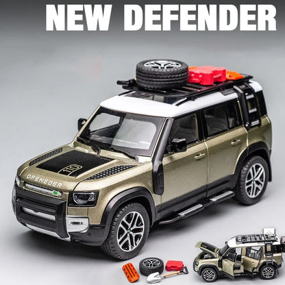 Réplique impressionnante du Land Rover Defender SUV édition de voyage.