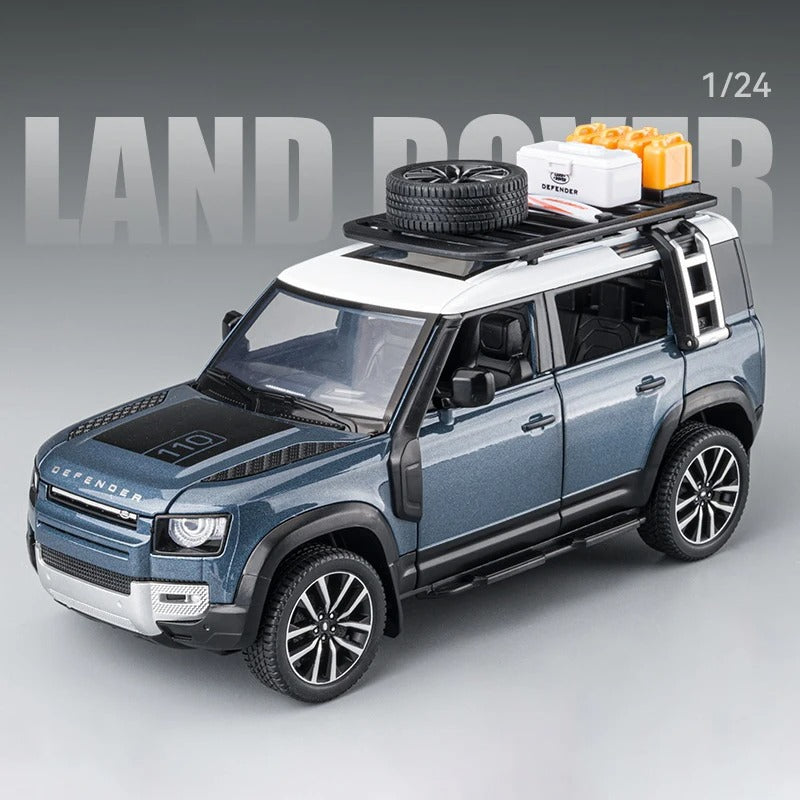 Réplique impressionnante du Land Rover Defender SUV édition de voyage.