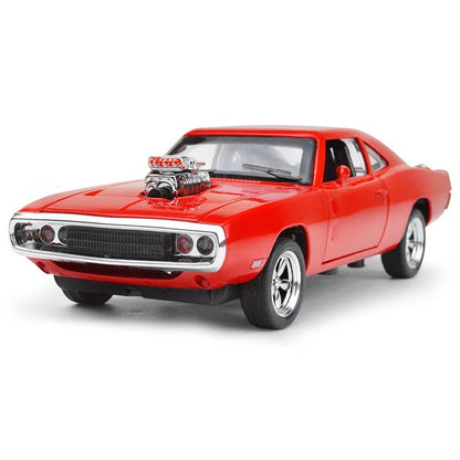 Modèle de voiture à l'échelle 1:32 de la série Dodge Challenger Fast and Furious 7.