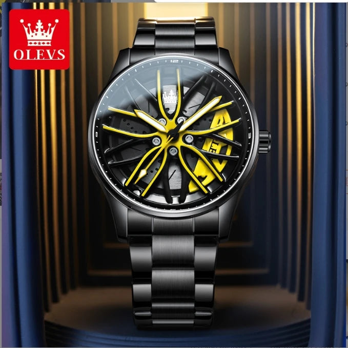 Montre pour hommes audacieuse en 3D.